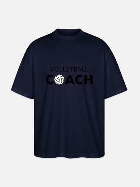 Volleyball Coach - Stanley/Stella Oversized Unisex Bio T-Shirt Blaster 2.0 - Navy