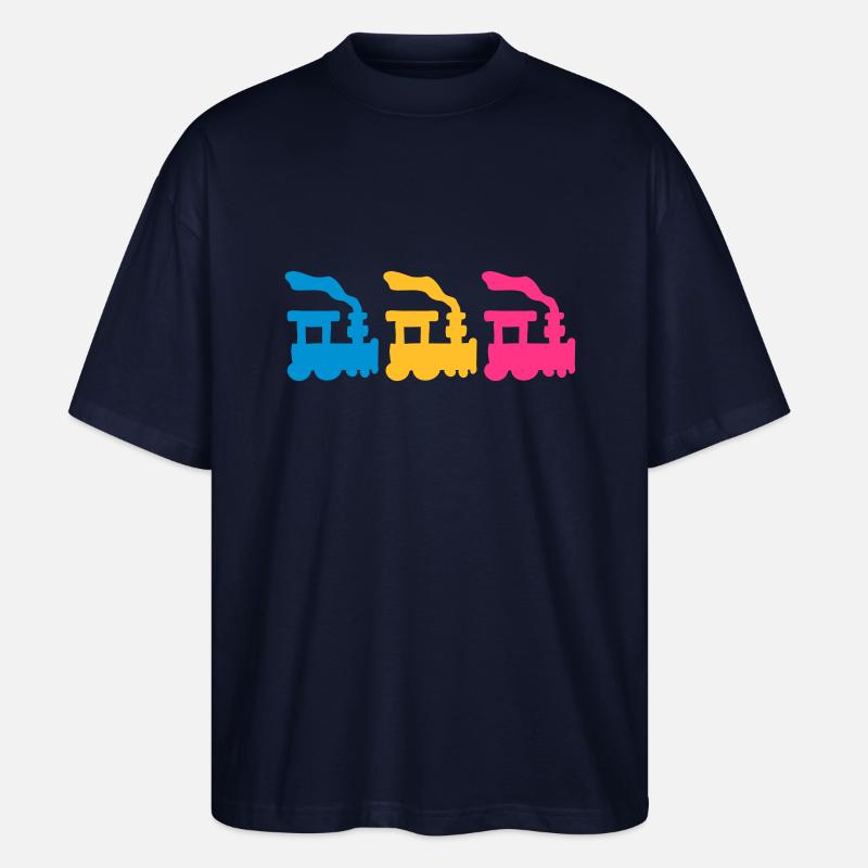 Trains - Stanley/Stella Oversized Unisex Bio T-Shirt Blaster 2.0 - Navy