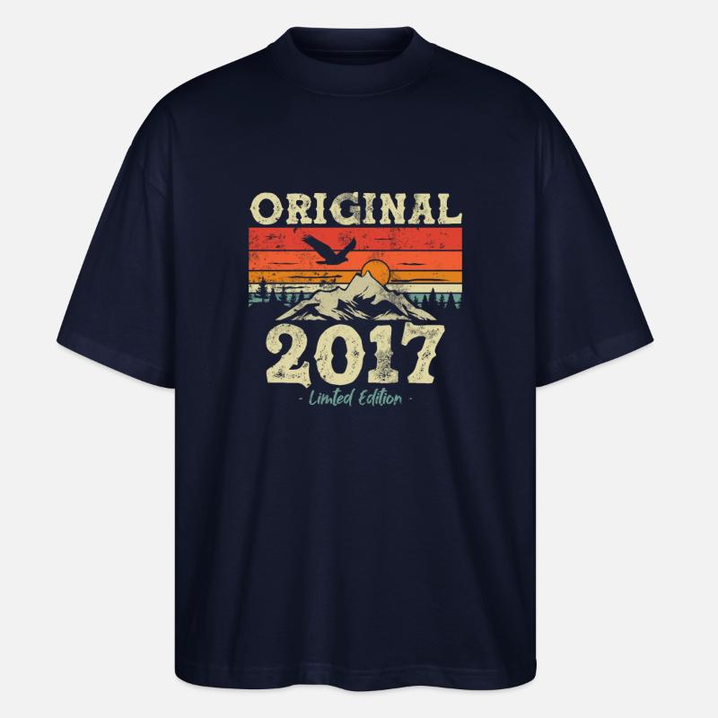 Retro Geschenk 2017 - Stanley/Stella Oversized Unisex Bio T-Shirt Blaster 2.0 - Navy