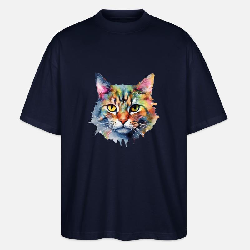 Katze - Stanley/Stella Oversized Unisex Bio T-Shirt Blaster 2.0 - Navy