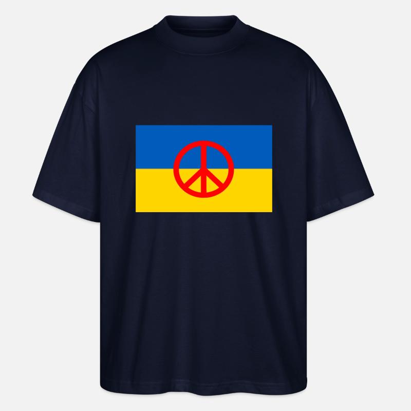 Ukraine - Stanley/Stella Oversized Unisex Bio T-Shirt Blaster 2.0 - Navy