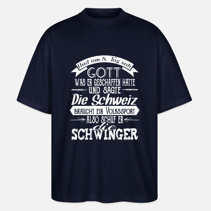 Schwinger - schwingen - Stanley/Stella Oversized Unisex Bio T-Shirt Blaster 2.0 - Navy