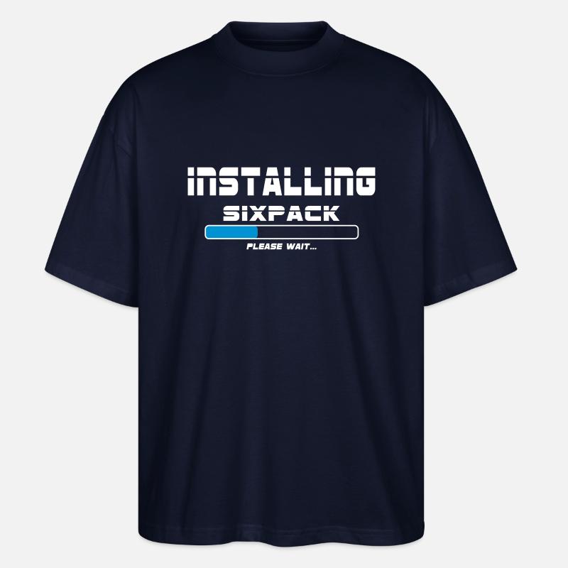 installing sixpack - Stanley/Stella Oversized Unisex Bio T-Shirt Blaster 2.0 - Navy