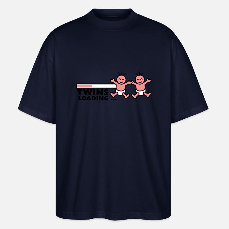 Twins Loading - T-shirt bio Blaster 2.0 coupe oversize Stanley/Stella Unisexe - marine