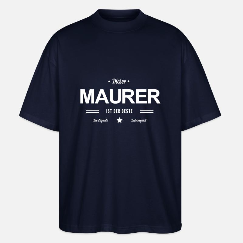 Bester Maurer - Stanley/Stella Oversized Unisex Bio T-Shirt Blaster 2.0 - Navy