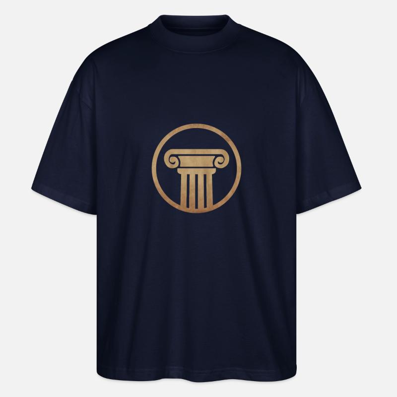 Antike Säule - Stanley/Stella Oversized Unisex Bio T-Shirt Blaster 2.0 - Navy