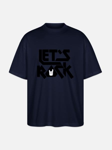 Let's Rock - Stanley/Stella Oversized Unisex Bio T-Shirt Blaster 2.0 - Navy