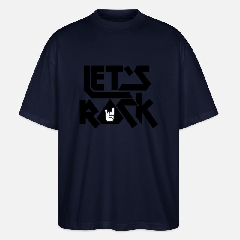 Let's Rock - Stanley/Stella Oversized Unisex Bio T-Shirt Blaster 2.0 - Navy