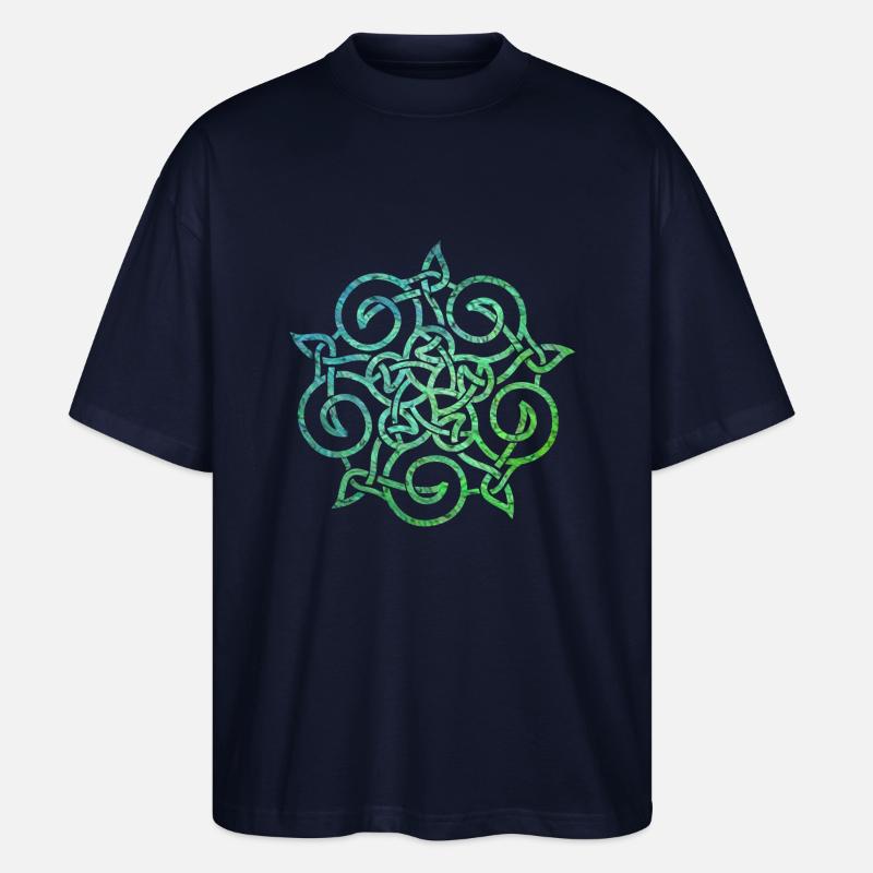 noeud celtique 20 e 5 - T-shirt bio Blaster 2.0 coupe oversize Stanley/Stella Unisexe - marine