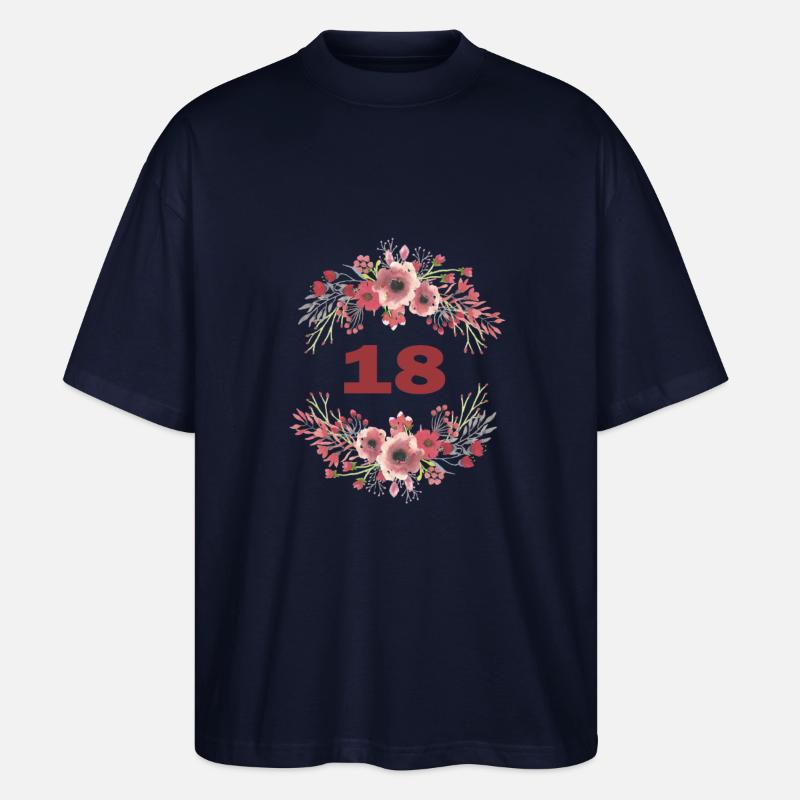 18. Geburtstag - Stanley/Stella Oversized Unisex Bio T-Shirt Blaster 2.0 - Navy