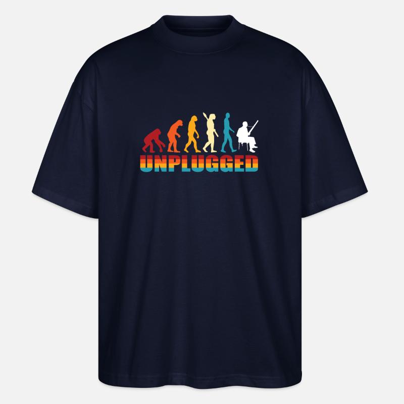 Fagott Unplugged - Stanley/Stella Oversized Unisex Bio T-Shirt Blaster 2.0 - Navy