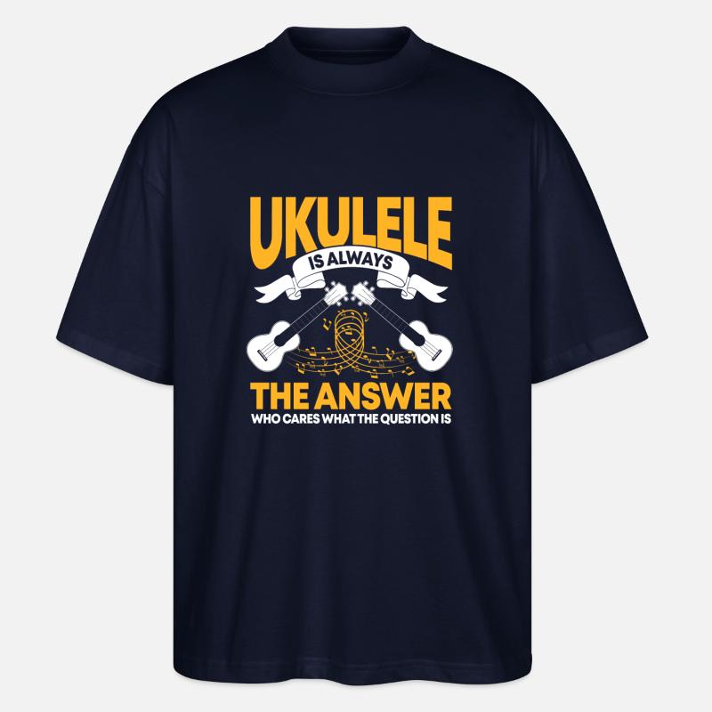 Ukulele - Stanley/Stella Oversized Unisex Bio T-Shirt Blaster 2.0 - Navy