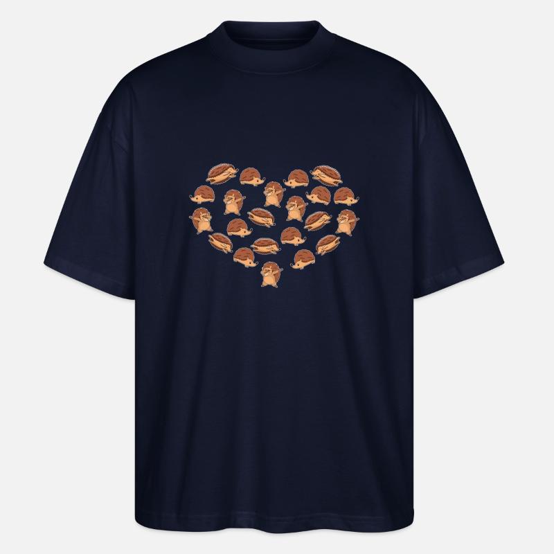 Igel Herz - Stanley/Stella Oversized Unisex Bio T-Shirt Blaster 2.0 - Navy