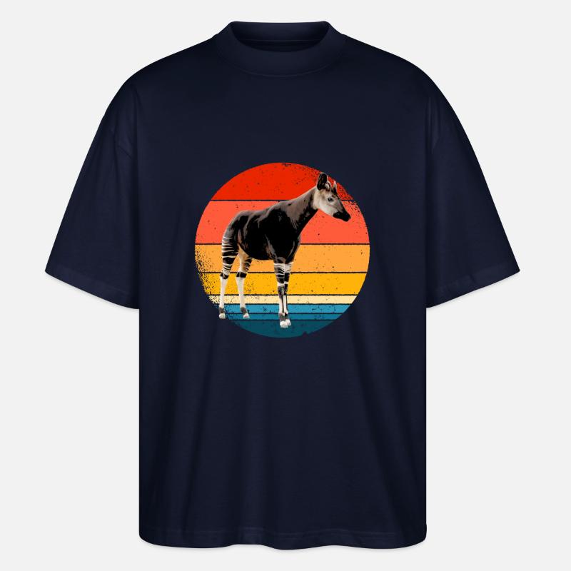 Okapi Gift - Stanley/Stella Oversized Unisex Organic T-shirt Blaster 2.0 - navy
