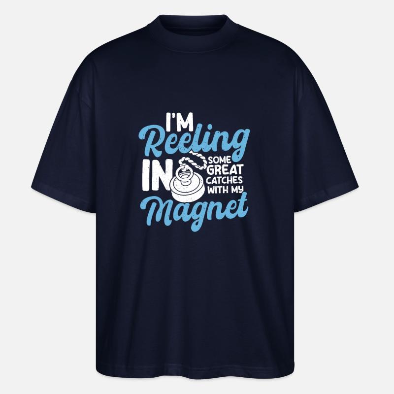 Magnetfischen - Stanley/Stella Oversized Unisex Bio T-Shirt Blaster 2.0 - Navy