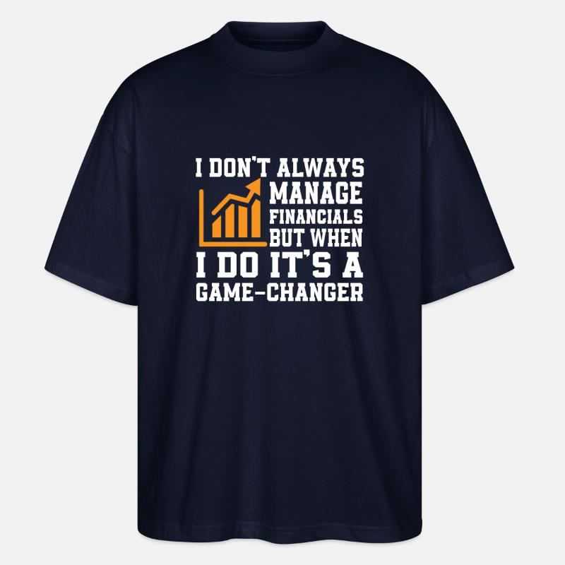 Toller Finanzplaner Spruch - Stanley/Stella Oversized Unisex Bio T-Shirt Blaster 2.0 - Navy
