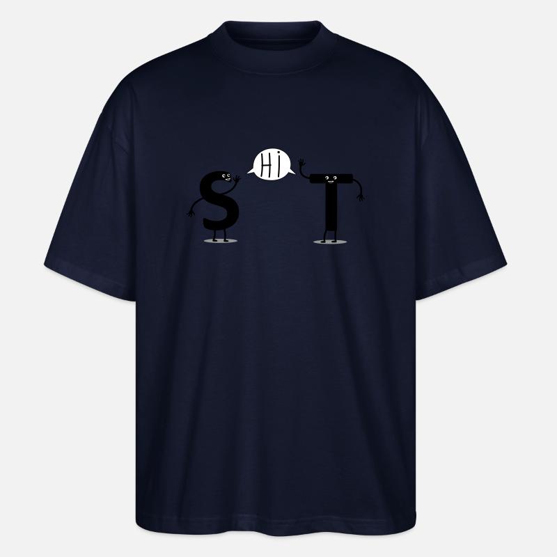 shit - Stanley/Stella Oversized Unisex Bio T-Shirt Blaster 2.0 - Navy