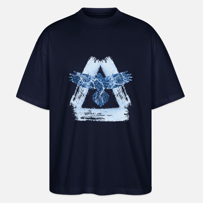eagle e 206 - Stanley/Stella Oversized Unisex Organic T-shirt Blaster 2.0 - navy
