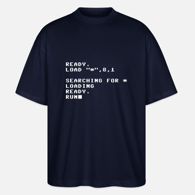 C64 Loading Screen - Retro - Brotkasten - Stanley/Stella Oversized Unisex Bio T-Shirt Blaster 2.0 - Navy