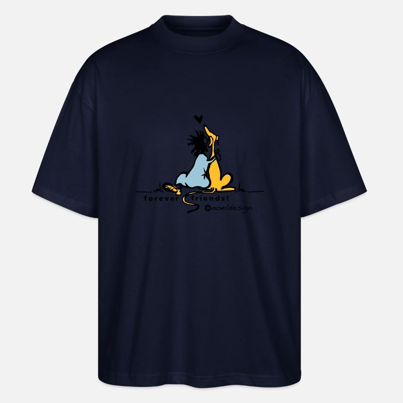 toujours amis - T-shirt bio Blaster 2.0 coupe oversize Stanley/Stella Unisexe - marine