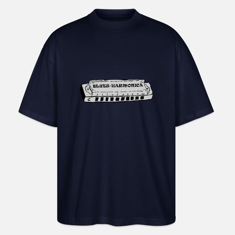 bluesharmonica - Stanley/Stella Oversized Unisex Bio T-Shirt Blaster 2.0 - Navy