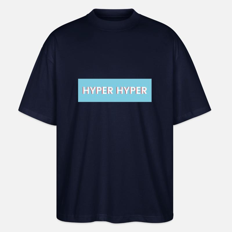 HYPER HYPER pixel - Stanley/Stella Oversized Unisex Organic T-shirt Blaster 2.0 - navy