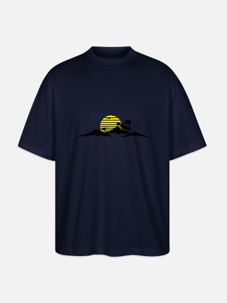 Reise - Berge Auto - Stanley/Stella Oversized Unisex Bio T-Shirt Blaster 2.0 - Navy