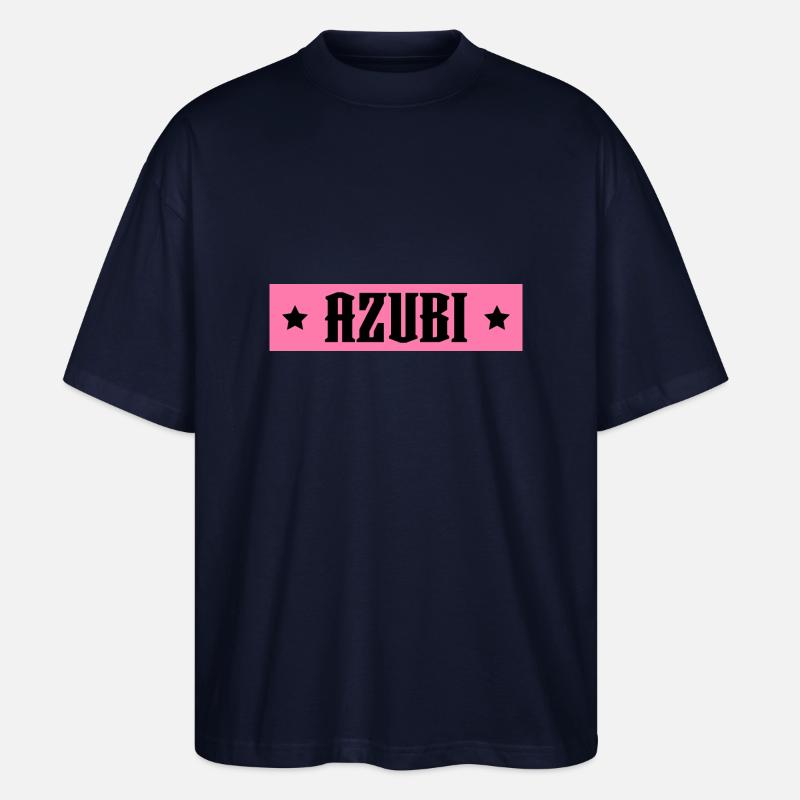 AZUBI rosa tshirt - Stanley/Stella Oversized Unisex Bio T-Shirt Blaster 2.0 - Navy
