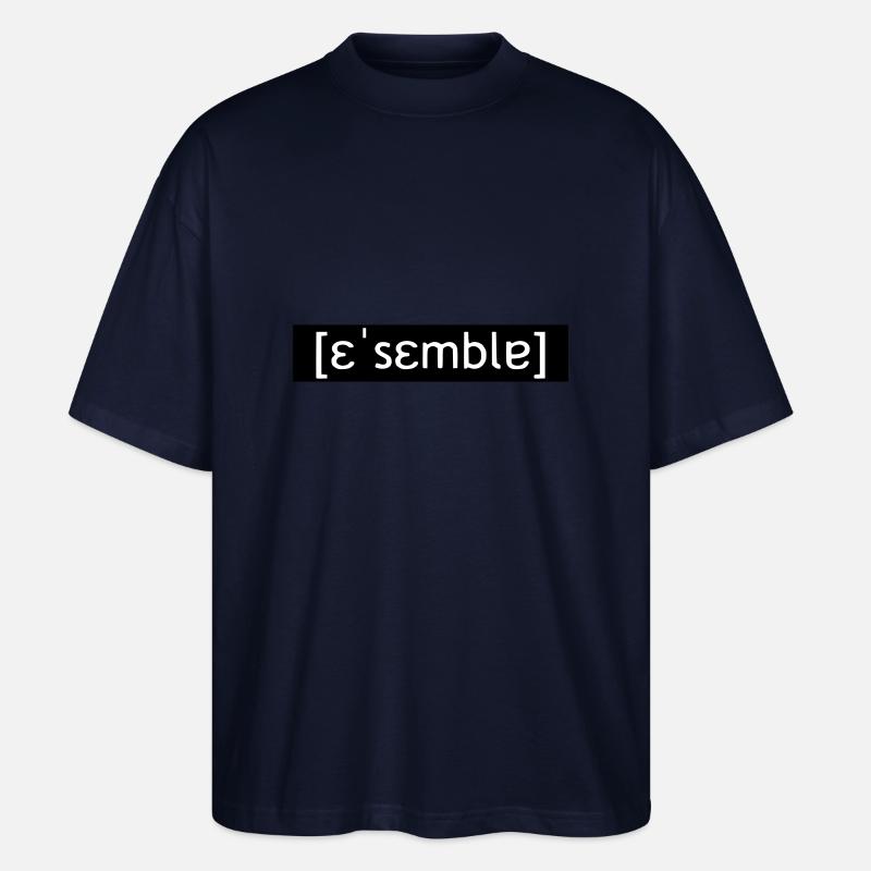 ASSEMBLER LAUTSCHRIFT - SIMPLE - Stanley/Stella Oversized Unisex Organic T-shirt Blaster 2.0 - navy