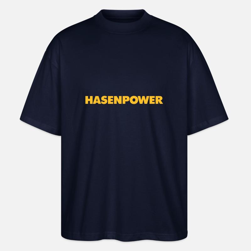 Hasenpower - Stanley/Stella Oversized Unisex Bio T-Shirt Blaster 2.0 - Navy