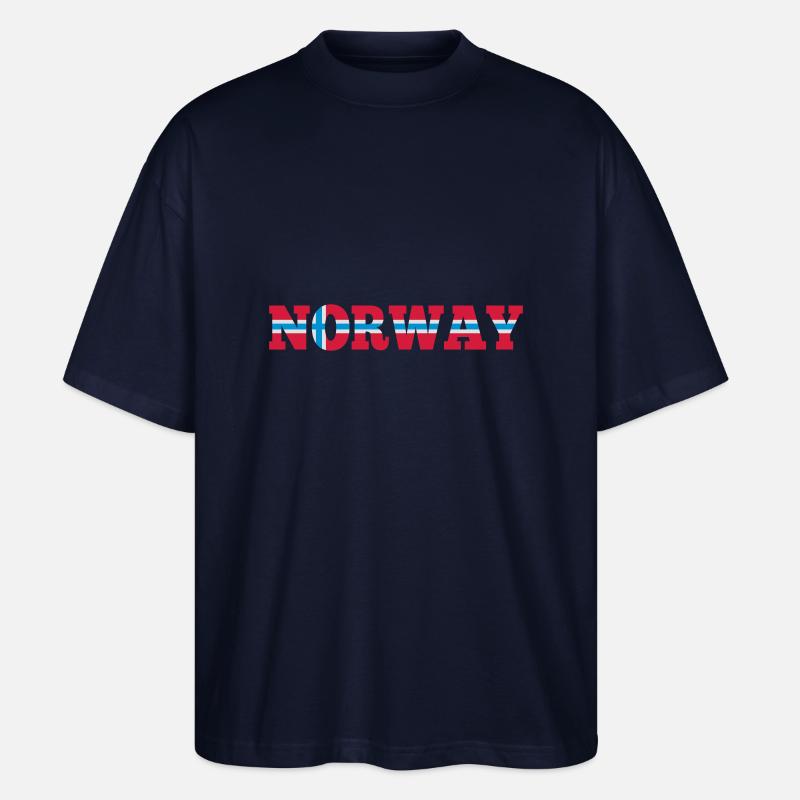 Norway Norwegen - Stanley/Stella Oversized Unisex Bio T-Shirt Blaster 2.0 - Navy