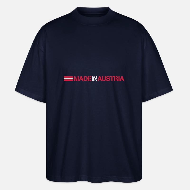 Made In Austria Logo - T-shirt bio Blaster 2.0 coupe oversize Stanley/Stella Unisexe - marine