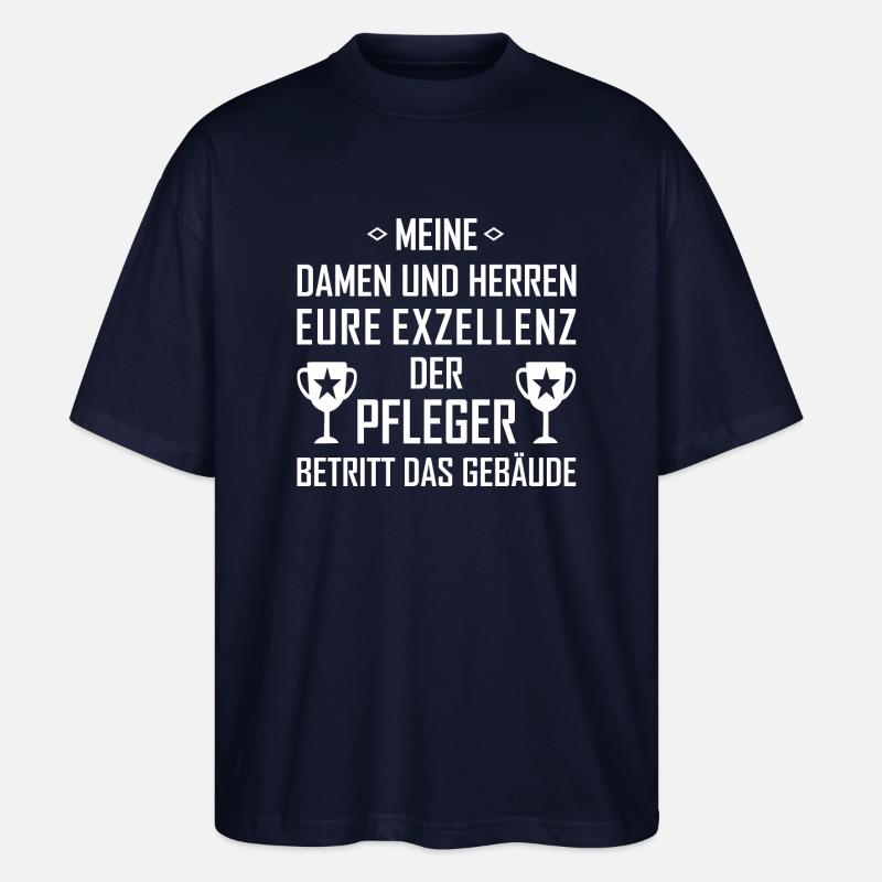 Der Pfleger - Stanley/Stella Oversized Unisex Bio T-Shirt Blaster 2.0 - Navy