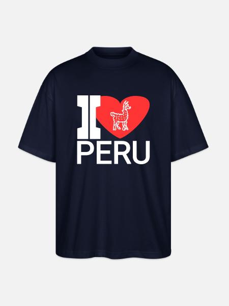 Lieblingsland peru - Stanley/Stella Oversized Unisex Bio T-Shirt Blaster 2.0 - Navy
