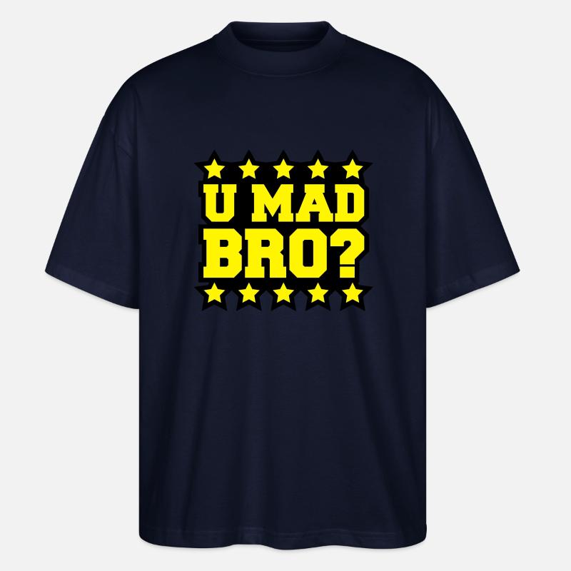 u_mad_bro_c2 - Stanley/Stella Oversized Unisex Bio T-Shirt Blaster 2.0 - Navy