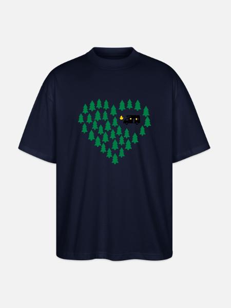 Wohnmobil Camping - Stanley/Stella Oversized Unisex Bio T-Shirt Blaster 2.0 - Navy