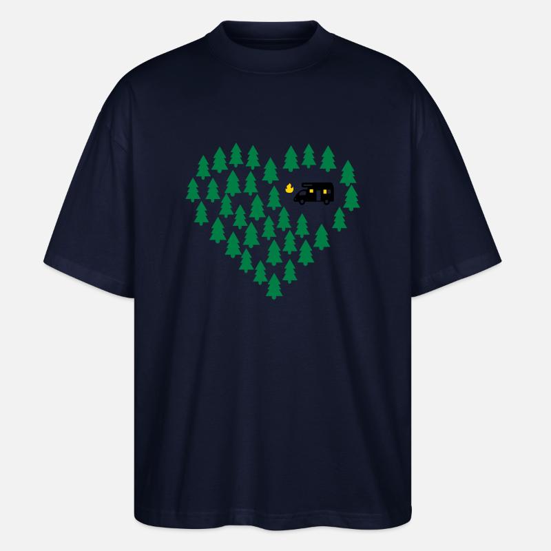 Wohnmobil Camping - Stanley/Stella Oversized Unisex Bio T-Shirt Blaster 2.0 - Navy