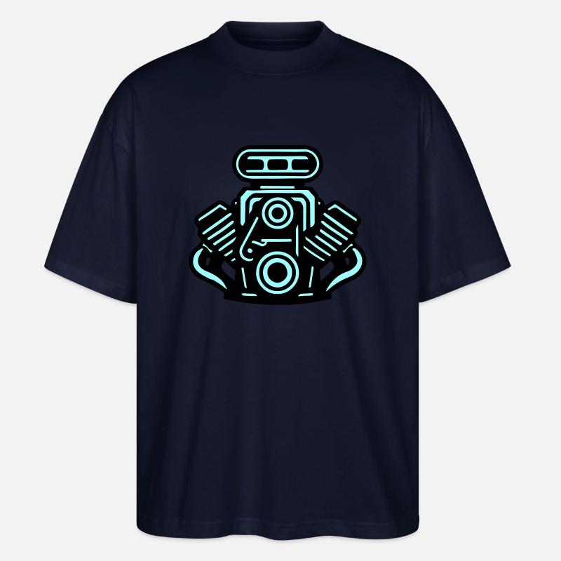 Motor Auto Symbol Tuning - Stanley/Stella Oversized Unisex Bio T-Shirt Blaster 2.0 - Navy