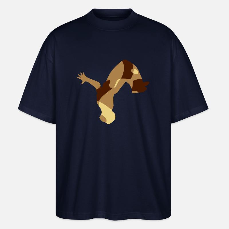 BACKFLIP / Parkour - CAMO / CAMO - T-shirt bio Blaster 2.0 coupe oversize Stanley/Stella Unisexe - marine