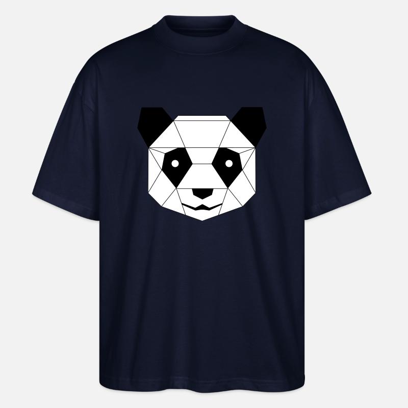 Panda und Pinguin - Stanley/Stella Oversized Unisex Bio T-Shirt Blaster 2.0 - Navy