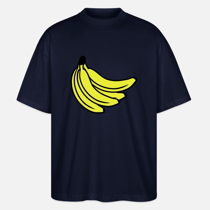 Bananas Bunch - Stanley/Stella Oversized Unisex Bio T-Shirt Blaster 2.0 - Navy