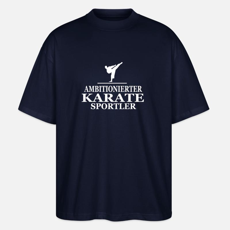 Karate, Karate Trainer - Stanley/Stella Oversized Unisex Bio T-Shirt Blaster 2.0 - Navy