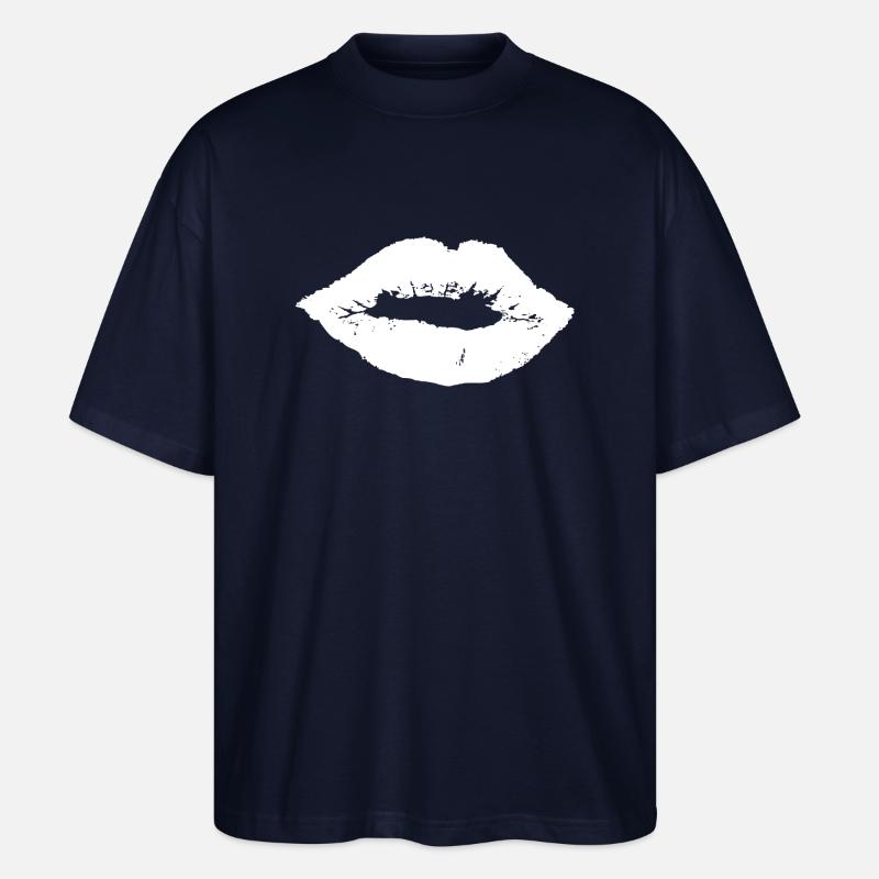 Lippen - Stanley/Stella Oversized Unisex Bio T-Shirt Blaster 2.0 - Navy
