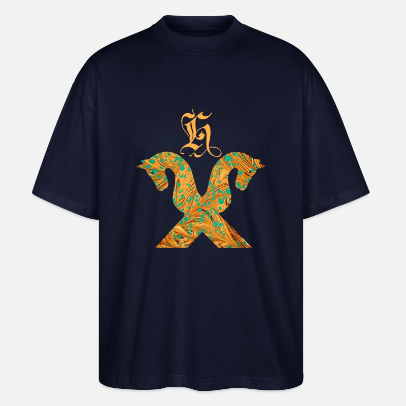 cheval pignon e 95 h - T-shirt bio Blaster 2.0 coupe oversize Stanley/Stella Unisexe - marine