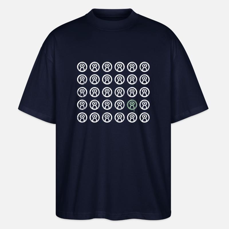 retroactive | only logo WHITE EDITION - Stanley/Stella Oversized Unisex Bio T-Shirt Blaster 2.0 - Navy