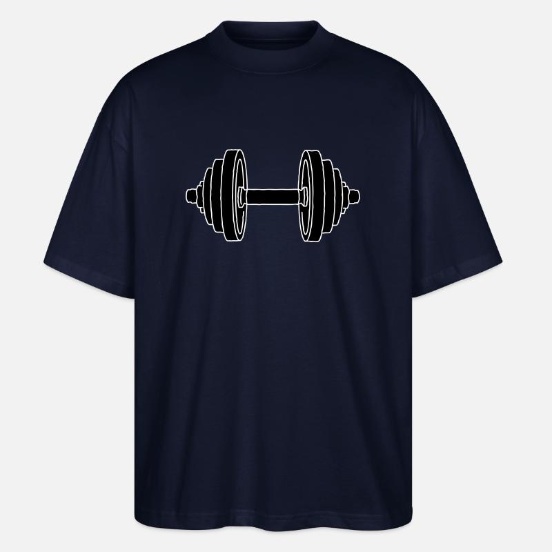 HANTEL Krafttraining 2 - Stanley/Stella Oversized Unisex Bio T-Shirt Blaster 2.0 - Navy