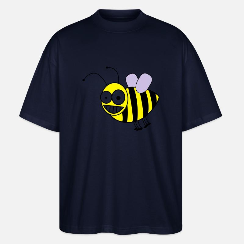 biene - Stanley/Stella Oversized Unisex Bio T-Shirt Blaster 2.0 - Navy