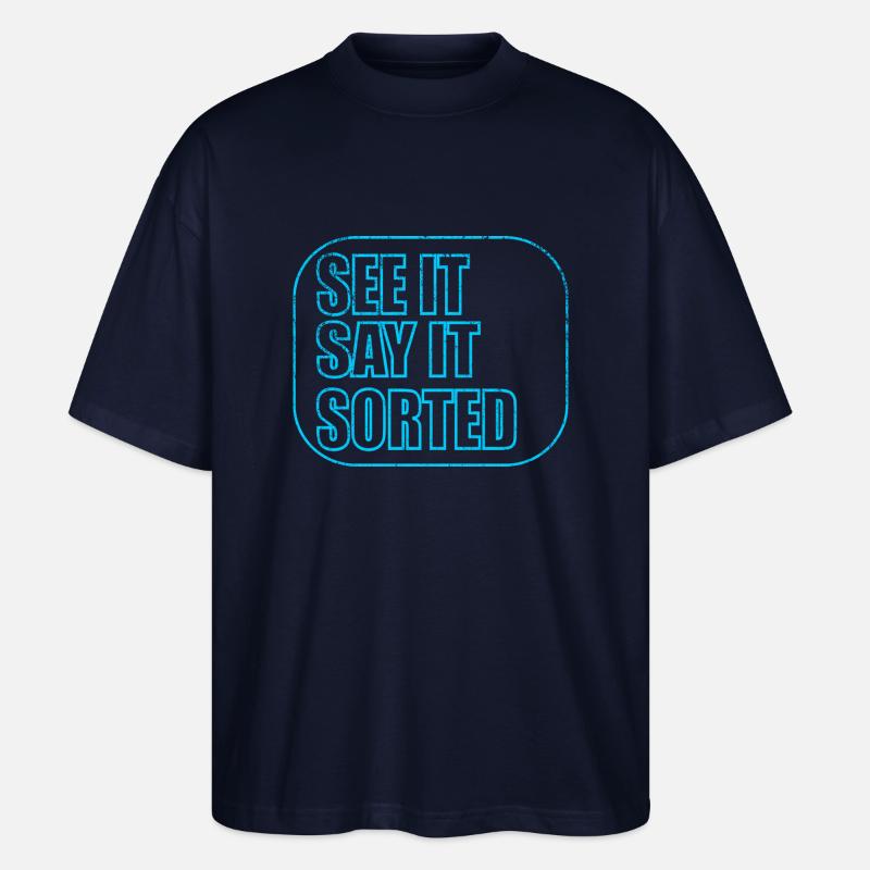 VOYEZ-LE DIRE QUE C’EST RÉGLÉ - T-shirt bio Blaster 2.0 coupe oversize Stanley/Stella Unisexe - marine
