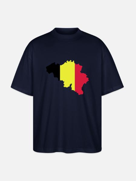 Belgique - T-shirt bio Blaster 2.0 coupe oversize Stanley/Stella Unisexe - marine