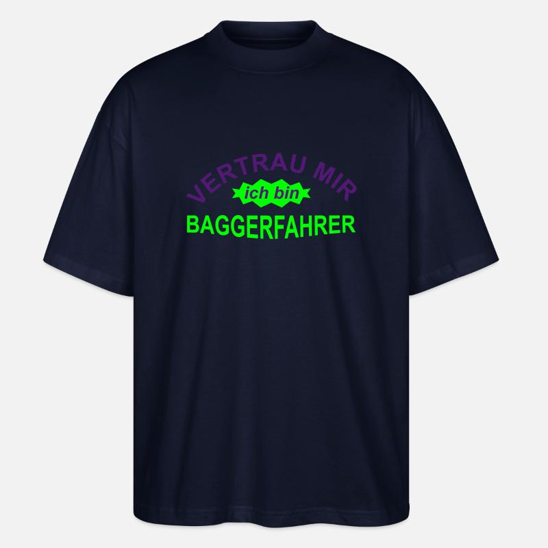 baggerfahrer - Stanley/Stella Oversized Unisex Bio T-Shirt Blaster 2.0 - Navy